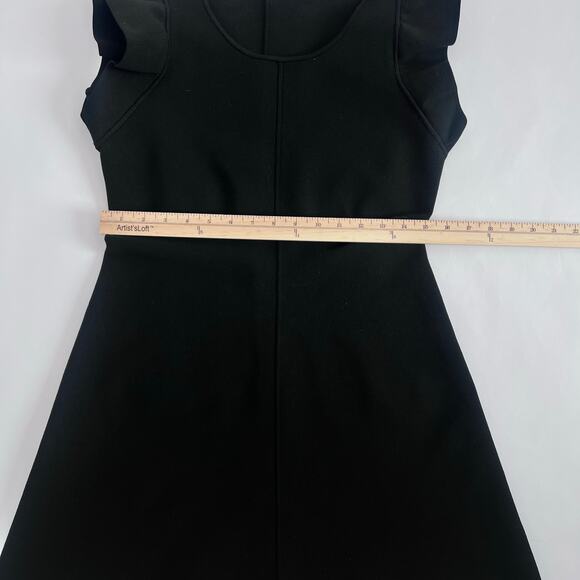 VICTORIA BECKHAM FOR TARGET COLLAB  RUFFLE SLEEVE A LINE MINI DRESS BLK LG - Picture 9 of 13